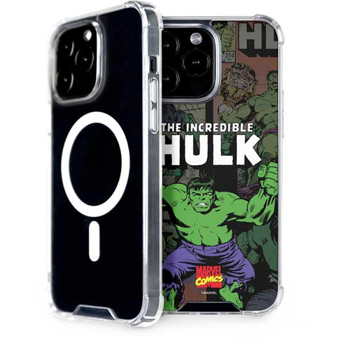 Marvel Classic Comics Hulk Fighter Vintage iPhone 15 Pro Max MagSafe Case